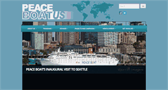 Desktop Screenshot of peaceboat-us.org