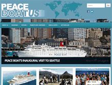 Tablet Screenshot of peaceboat-us.org